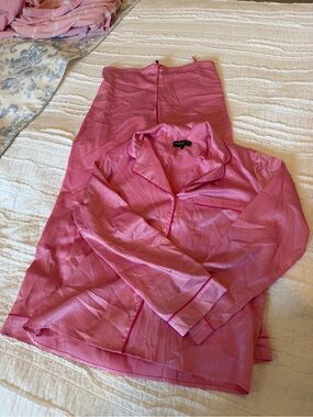 Generation Love Pink Satin Pajama Set
